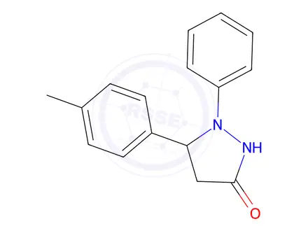 Chemical structure of 1-Phenyl-5-(p-tolyl)pyrazolidin-3-one