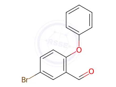 Chemical structure of Benzaldehyde, 5-bromo-2-phenoxy-