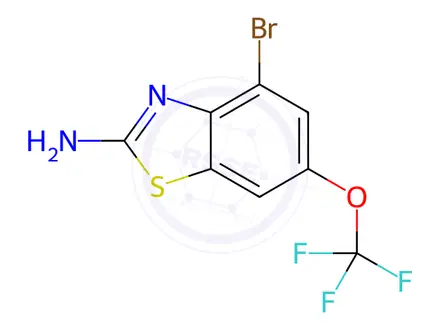 Chemical structure of 4-Bromo Riluzole