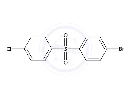 Chemical structure of 1-(4-Bromophenyl)sulfonyl-4-chlorobenzene