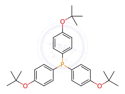 Chemical structure of Tris-(p-TerT-buToxyphenyl)phosphine
