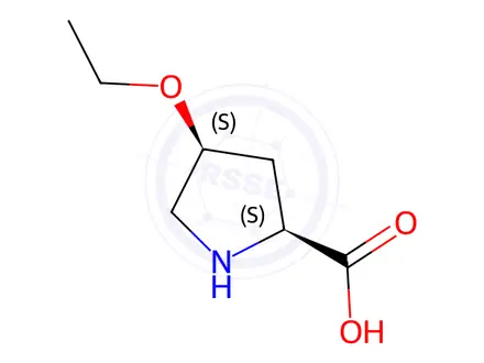 Chemical structure of Proline, 4-ethoxy-, L-cis-(8CI)