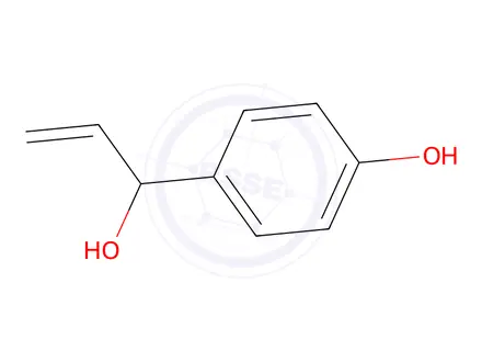 Chemical structure of 4-(1-Hydroxy-2-propenyl)phenol
