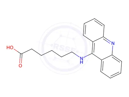 Chemical structure of 6-(Acridin-9-ylamino)hexanoic acid