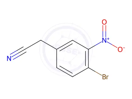 Chemical structure of 2-(4-Bromo-3-nitrophenyl)acetonitrile