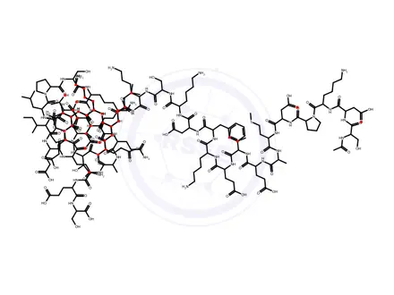 Chemical structure of Thymosin beta-4