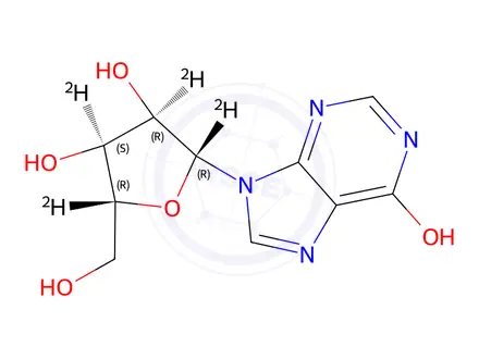 Chemical structure of Inosine-d4