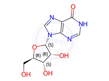 Chemical structure of α-Inosine