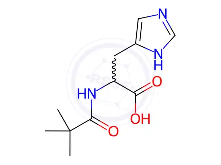 Chemical structure of Pivaloyl-L-Histidine