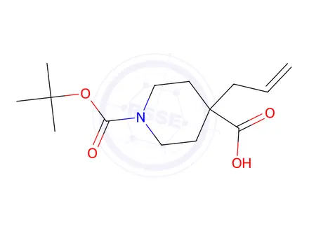 Chemical structure of 4-Allyl-piperidine-1,4-dicarboxylic acid mono-tert-Butyl ester