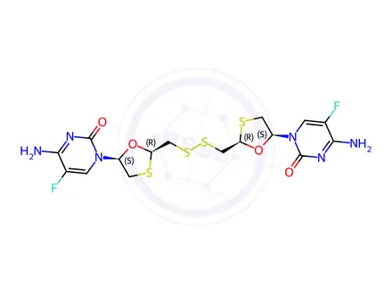 Chemical structure of Emtricitabine Disulfide