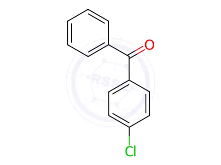 Chemical structure of (4-chlorophenyl)(phenyl)methanone