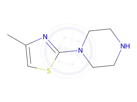 Chemical structure of 1-(4-methyl-thiazol-2-yl)-piperazine