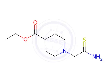 Chemical structure of Ethyl 1-(2-amino-2-thioxoethyl)piperidine-4-carboxylate