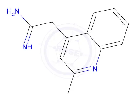 Chemical structure of 2-(2-Methylquinolin-4-yl)acetimidamide
