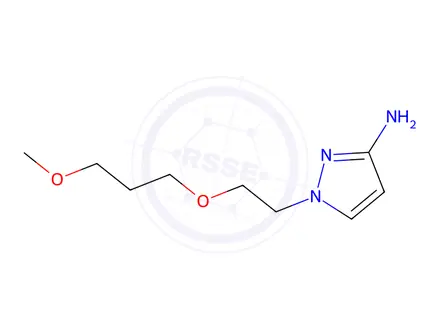 Chemical structure of 1-(2-(3-Methoxypropoxy)ethyl)-1h-pyrazol-3-amine