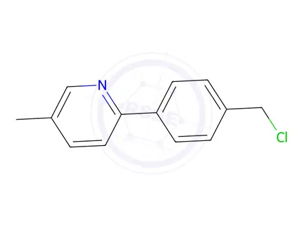 Chemical structure of 2-(4-(Chloromethyl)phenyl)-5-methylpyridine