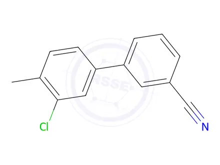 Chemical structure of 3-(3-Chloro-4-methylphenyl)benzonitrile
