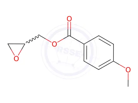 Chemical structure of Oxiran-2-ylmethyl 4-methoxybenzoate