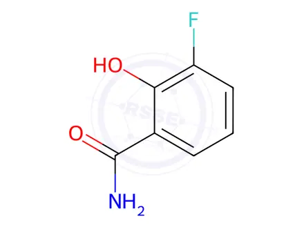 Chemical structure of 3-fluoro-2-hydroxybenzamide