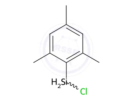 Chemical structure of Silane, chloro(2,4,6-trimethylphenyl)-