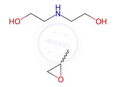 Chemical structure of 2,2'-iminobis-ethano polymer with methyloxirane