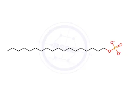 Chemical structure of disodium octadecyl phosphate