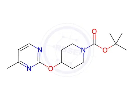 Chemical structure of tert-Butyl 4-((4-methylpyrimidin-2-yl)oxy)piperidine-1-carboxylate