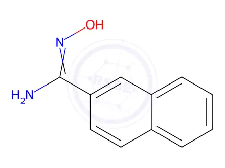 Chemical structure of N'-?hydroxy-?2-?Naphthalenecarboximi?damide,