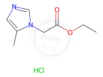 Chemical structure of Ethyl 2-(5-methyl-1H-imidazol-1-yl)acetate Hydrochloride