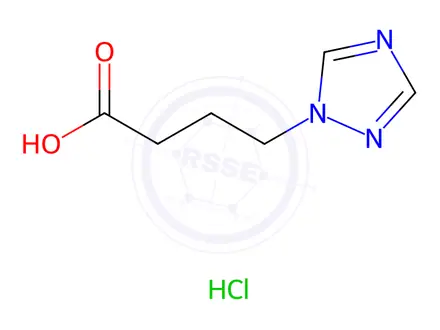 Chemical structure of 4-(1H-1,2,4-triazol-1-yl)butanoic acid hydrochloride