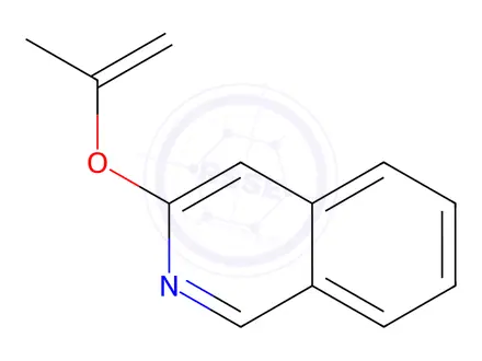 Chemical structure of Isoquinoline, 3-[(1-methylethenyl)oxy]-(9CI)