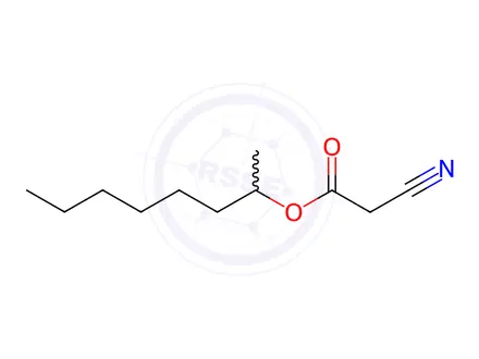 Chemical structure of Octan-2-yl 2-Cyanoacetate