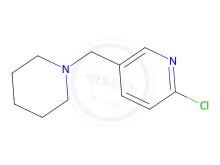 Chemical structure of 2-Chloro-5-(piperidin-1-ylmethyl)pyridine