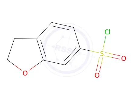 Chemical structure of 2,3-dihydro-1-benzofuran-6-sulfonyl Chloride