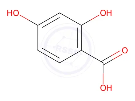 Chemical structure of 2,4-Dihydroxybenzoic acid