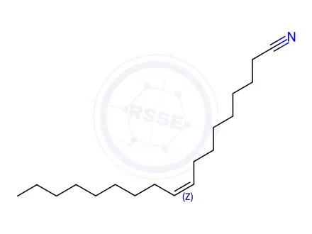 Chemical structure of 9-Octadecenenitrile (1 mg/mL in Acetonitrile)