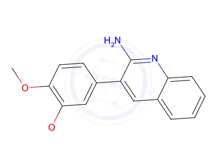 Chemical structure of 3-(3,4-Dimethoxyphenyl)quinolin-2-amine