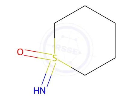Chemical structure of 1-iminotetrahydro-2H-thiopyran 1-oxide(WXC08925)