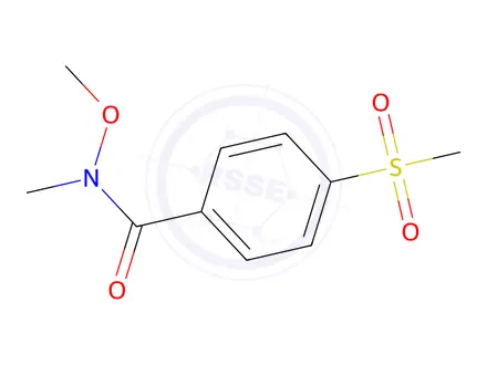 Chemical structure of 4-methanesulfonyl-N-methoxy-N-methylbenzamide