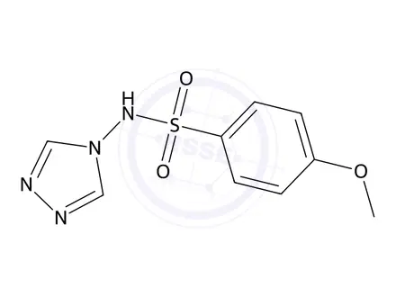 Chemical structure of 4-Methoxy-N-(4H-1,2,4-triazol-4-yl)benzenesulfonamide