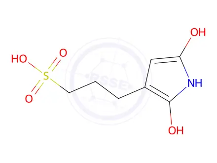 Chemical structure of 3-(2,5-Dihydroxy-1H-pyrrol-3-yl)propane-1-sulfonic acid