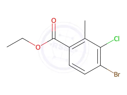 Chemical structure of Ethyl 4-bromo-3-chloro-2-methylbenzoate
