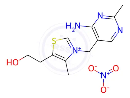 Chemical structure of Thiamine mononitrate
