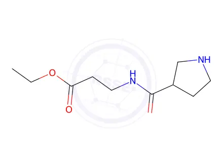 Chemical structure of Ethyl 3-(pyrrolidine-3-carboxamido)propanoate