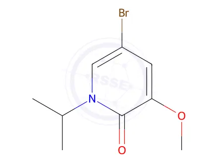 Chemical structure of 5-Bromo-1-isopropyl-3-methoxypyridin-2(1H)-one