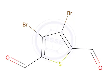 Chemical structure of 3,4-Dibromothiophene-2,5-dicarboxaldehyde