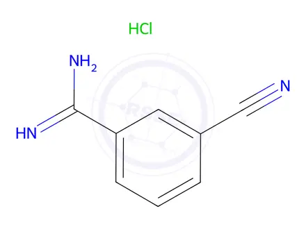 Chemical structure of 3-Cyanobenzimidamide hydrochloride