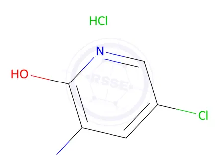 Chemical structure of 3-Amino-5-chloro-2-hydroxypyridine, HCl