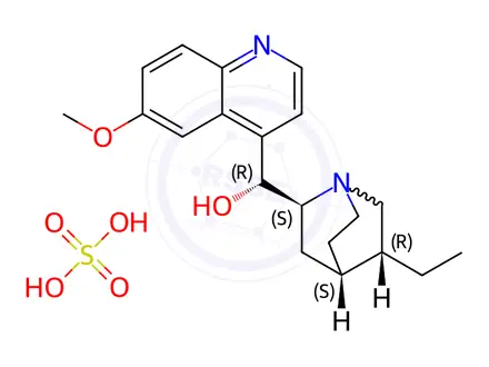 Chemical structure of Hydroquinine Sulfate